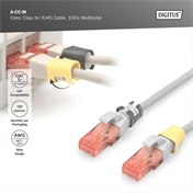 DIGITUS A-CC-M Vegyes szinű clips patch kábelhez 100db/csomag