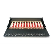 DIGITUS CAT6A HD 12port asztali fekete árnyékolt Patch Panel