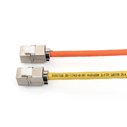 DIGITUS CAT6A árnyékolt szerszám nélkül szerelhető Keystone Jack okos kábelrendezővel