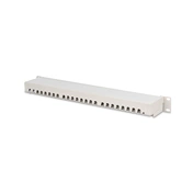 DIGITUS CAT6 24port 19" 1U kompakt szürke árnyékolt Patch Panel