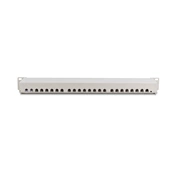 DIGITUS CAT6 24port 19" 1U kompakt szürke árnyékolt Patch Panel