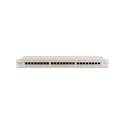 DIGITUS CAT6 24port 19" 1U kompakt szürke árnyékolt Patch Panel