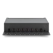 DIGITUS CAT6 8port asztali fekete árnyékolt patch panel