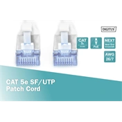 DIGITUS Cat.5e SF/UTP PVC 15m szürke patch kábel