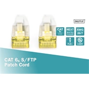 DIGITUS Cat.6A S/FTP LSZH 0,25m szürke patch kábel