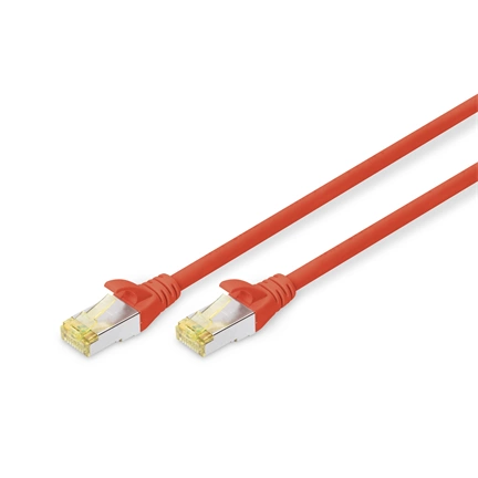 DIGITUS Cat.6A S/FTP LSZH 7m piros patch kábel