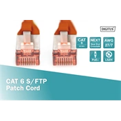 DIGITUS Cat.6 S/FTP LSZH 5m piros patch kábel