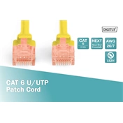 DIGITUS Cat.6 U/UTP LSZH 10m sárga patch kábel
