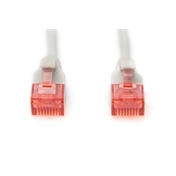 DIGITUS Cat.6 U/UTP LSZH 1m szürke slim patch kábel