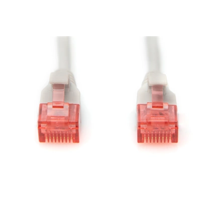 DIGITUS Cat.6 U/UTP LSZH 1m szürke slim patch kábel