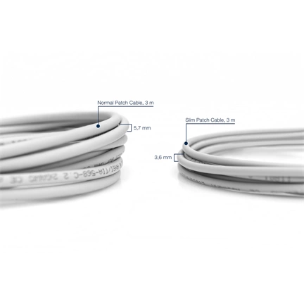 DIGITUS Cat.6 U/UTP LSZH 1m szürke slim patch kábel