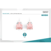 DIGITUS Cat.6 U/UTP LSZH 1m szürke slim patch kábel