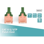 DIGITUS Cat.6 U/UTP LSZH 1m zöld patch kábel