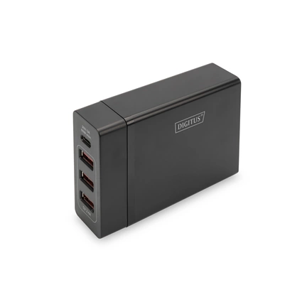 DIGITUS DA-10195 Univerzális 4 port USB Type-A/Type-C 72W töltőadapter