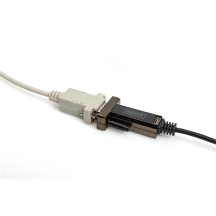 DIGITUS DA-70166 DSUB 9M RS232 USB Type-C 2.0 adapter 1m kábel