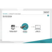 DIGITUS DA-70166 DSUB 9M RS232 USB Type-C 2.0 adapter 1m kábel
