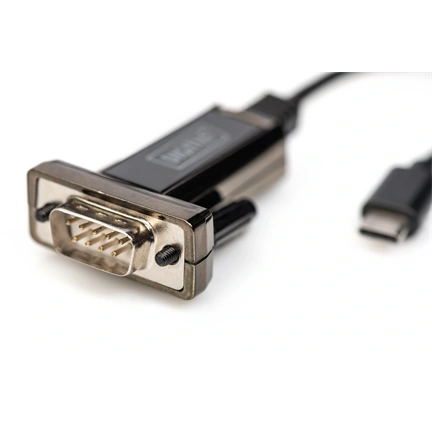 DIGITUS DA-70166 DSUB 9M RS232 USB Type-C 2.0 adapter 1m kábel
