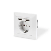 DIGITUS DA-70613 2xUSB 250V schuko süllyesztett fali aljzat