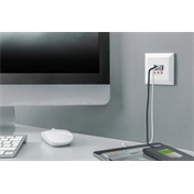 DIGITUS DA-70618 1x USB Type-C 2x Type-A 250V schuko süllyesztett fali aljzat