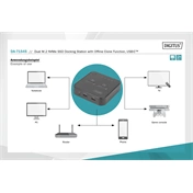 DIGITUS DA-71545 Dual M.2 NVMe SSD dokkoló állomás
