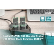 DIGITUS DA-71545 Dual M.2 NVMe SSD dokkoló állomás