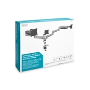 DIGITUS DA-90363 C-bilincses gázrugós univerzális (VESA 75/100) 3-as ezüst monitor tartó konzol