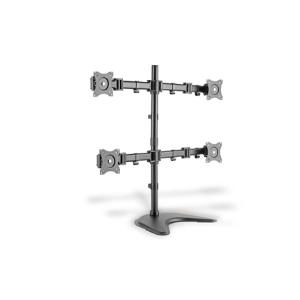 DIGITUS DA-90364 C-bilincses (VESA 75 / 100) univerzális 4-es fekete monitor állvány