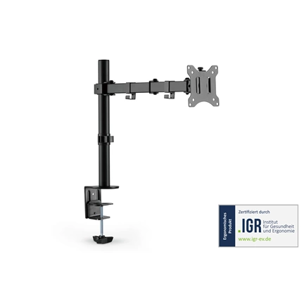 DIGITUS DA-90399 C-bilincses univerzális (VESA 75 / 100) fekete monitor tartó konzol