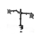 DIGITUS DA-90400 Univerzális (VESA 75/100) dupla fekete monitor tartó konzol