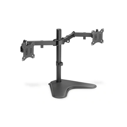 DIGITUS DA-90401 C-bilincses univerzális (VESA 75 / 100) 2-es fekete monitor tartó állvány