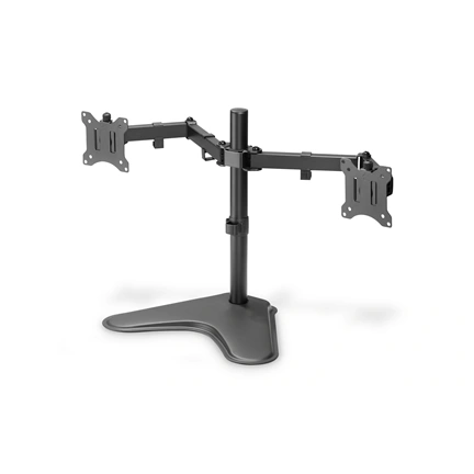 DIGITUS DA-90401 C-bilincses univerzális (VESA 75 / 100) 2-es fekete monitor tartó állvány