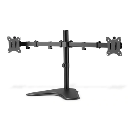 DIGITUS DA-90401 C-bilincses univerzális (VESA 75 / 100) 2-es fekete monitor tartó állvány
