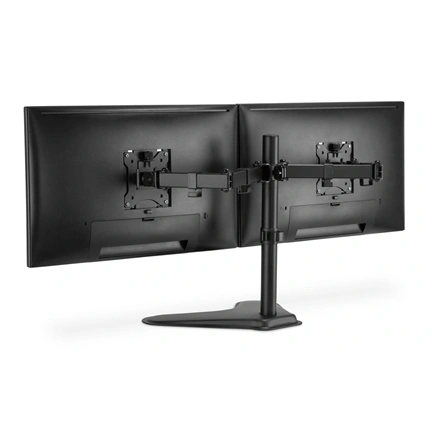DIGITUS DA-90401 C-bilincses univerzális (VESA 75 / 100) 2-es fekete monitor tartó állvány