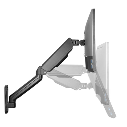 DIGITUS DA-90425 C-bilincses gázrugós univerzális (VESA 75 / 100) monitor fali konzol