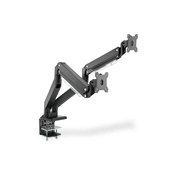 DIGITUS DA-90427 C-bilincses gázrugós univerzális (VESA 75 / 100) 2-es fekete monitor tartó konzol