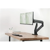DIGITUS DA-90427 C-bilincses gázrugós univerzális (VESA 75 / 100) 2-es fekete monitor tartó konzol