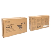 DIGITUS DA-90436 C-bilincses/gyűrűs univerzális (VESA 75 / 100) fekete monitor/notebook tartó konzol