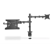 DIGITUS DA-90436 C-bilincses/gyűrűs univerzális (VESA 75 / 100) fekete monitor/notebook tartó konzol
