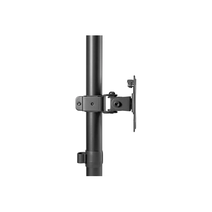 DIGITUS DA-90438 C-bilincses/gyűrűs univerzális (VESA 75 / 100) 2-es fekete függőleges monitor tartó állvány