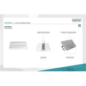DIGITUS DA-90439 Függőleges notebook taróállvány
