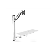 DIGITUS DA-90451 Univerzális falra szerelhető fehér/fekete munkaállomás