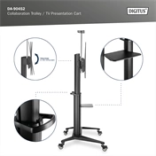 DIGITUS DA-90452 70-120" VESA fekte mobil TV állvány