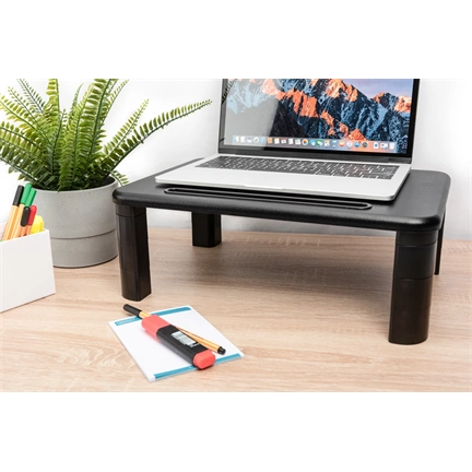 DIGITUS DA-90458 Állítható magasságú fekete monitor állvány