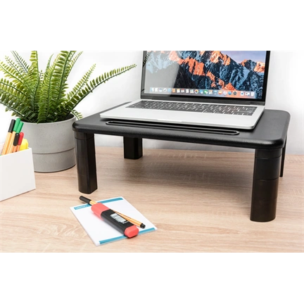 DIGITUS DA-90458 Állítható magasságú fekete monitor állvány