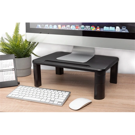 DIGITUS DA-90458 Állítható magasságú fekete monitor állvány