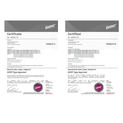 DIGITUS DK-1623-A-VH-5 Cat.6A U/FTP 500MHz Eca LSZH 500m dob kék fali kábel