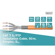 DIGITUS DK-1743-VH-050 Cat.7 S/FTP 1200MHz Dca LSZH 50m narancssárga fali kábel