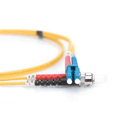 DIGITUS DK-2931-03 Duplex 2xLC + 2xST monomódusú OS2 9/125 LSOH 3m optikai patch kábel