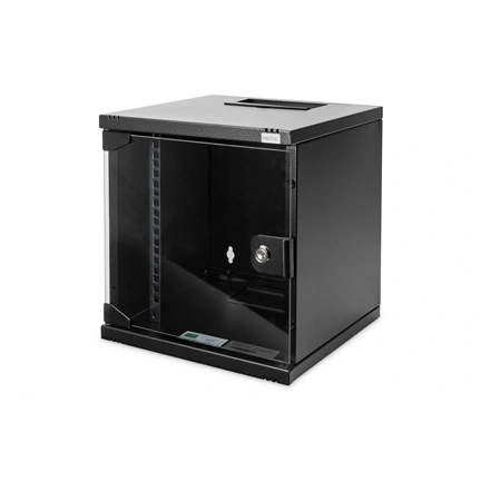 DIGITUS DN-10-SET-1-B 10" Komplett hálózati fekete rack szekrény készlet