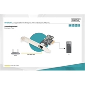 DIGITUS DN-10135 PCIe hálózati kártya Belső Ethernet 2.5G (4-Speed)